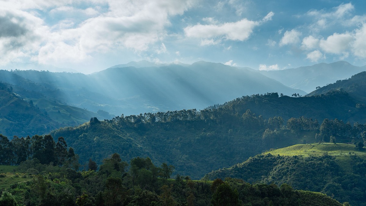 Andean slopes in the haze